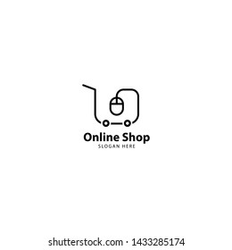 Online Shop Logo Design Vector