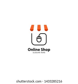 Online Shop Logo Design Vector