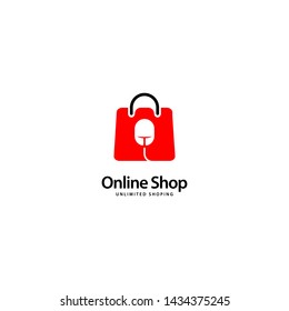 Online Shop Logo Design Vector