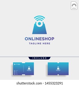 online shop logo design vector sale market symbol icon illustration