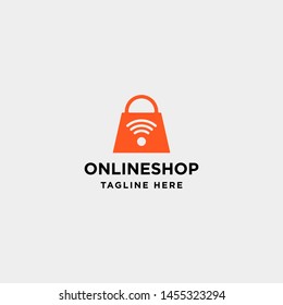 online shop logo design vector sale market symbol icon illustration
