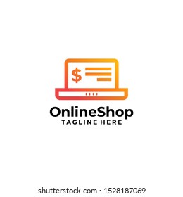 Online Shop Logo Design Vector