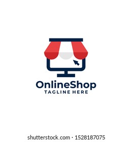 Online Shop Logo Design Vector