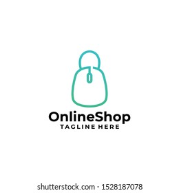 Online Shop Logo Design Vector
