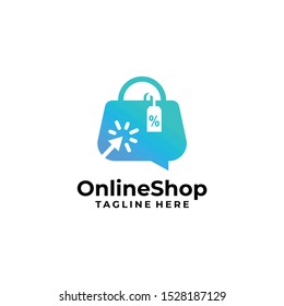 Online Shop Logo Design Vector
