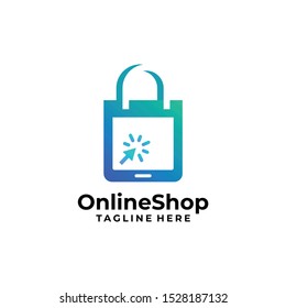 Online Shop Logo Design Vector
