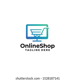 Online Shop Logo Design Vector