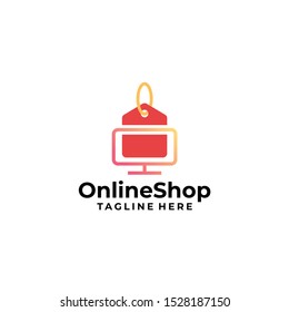Online Shop Logo Design Vector