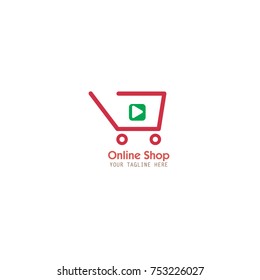 online shop logo design vector eps 10