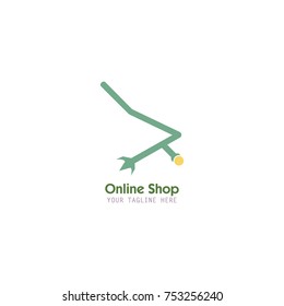 online shop logo design vector eps 10