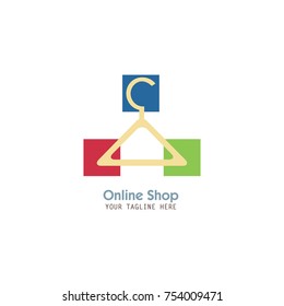 online shop logo design vector eps 10