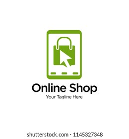 Online Shop Logo designs Template, Vector illustration