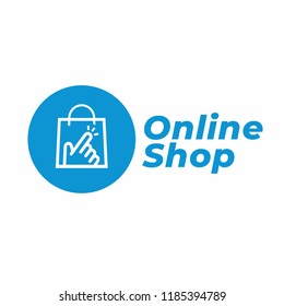 Online Shop Logo designs Template. Vector