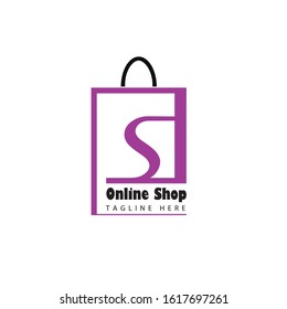 Online Shop Logo designs Template, Vector illustration