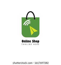 Online Shop Logo designs Template, Vector illustration