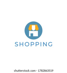 Online Shop logo designs template. Tag, Label, Store, Cart, Trolley.