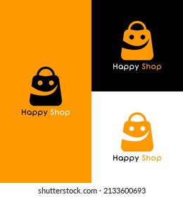 Online Shop Logo designs Template. Shopping Logo vector icon illustration design. Shopping bag icon for online shop business logo. Online store logo vector illustration