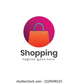 Online Shop Logo designs Template. Illustration vector graphic of shopping bag combination logo design concept.