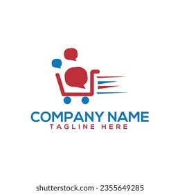 Plantilla de diseños de logotipo de Tienda en línea, logotipo de Tienda telefónica
