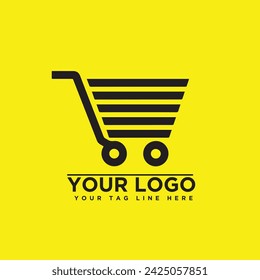 Online Shop Logo designs Template. Illustration vector graphic of shopping cart