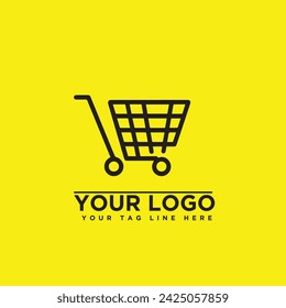 Online Shop Logo designs Template. Illustration vector graphic of shopping cart