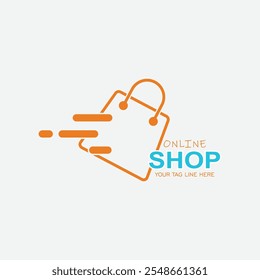 Online Shop Logo designs Template. 