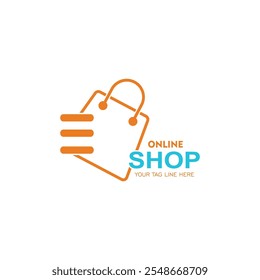 Online Shop Logo designs Template.