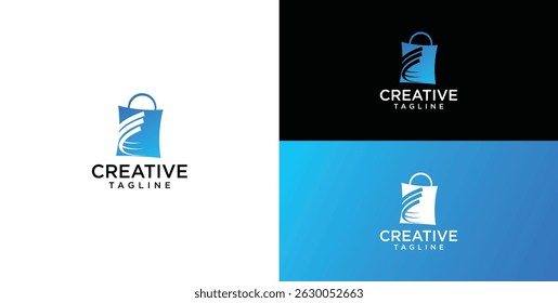 Online Shop Logo designs Template, Vector illustration,