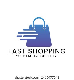 online shop logo, e-commerce vector template