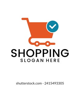 Online-Shop-Logo, E-Commerce-Vektorvorlage
