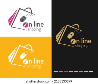 online shop logo with modern concept_ royalty-free images, graphics, vectors