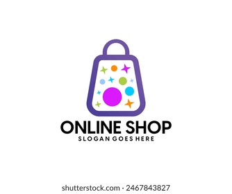 Online Shop Logo. Shopping Shop Logo