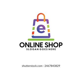 Online Shop Logo. Shopping Shop Logo