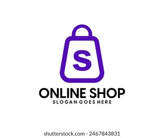 Online Shop Logo. Shopping Shop Logo