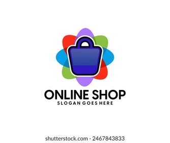 Online Shop Logo. Shopping Shop Logo