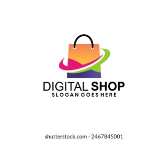 Online Shop Logo. Shopping Shop Logo