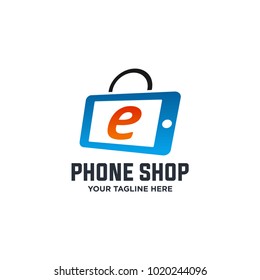 Online shop logo. Online shopping icon. Ecommerce, Online store, Online marketing logo. Business, Web, Digital, Network, Technology logo.