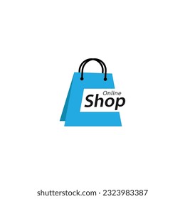 online shop logo technology symbol design vector retail web market buy