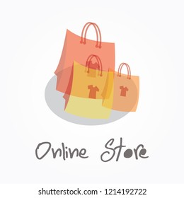 Online shop logo template