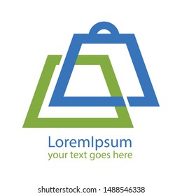Online Shop Logo Template Design Vector