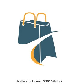Online Shop Logo Template Design Vector