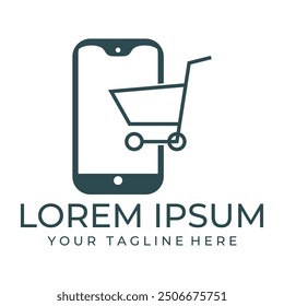 Online Shop Logo Template Design Vector