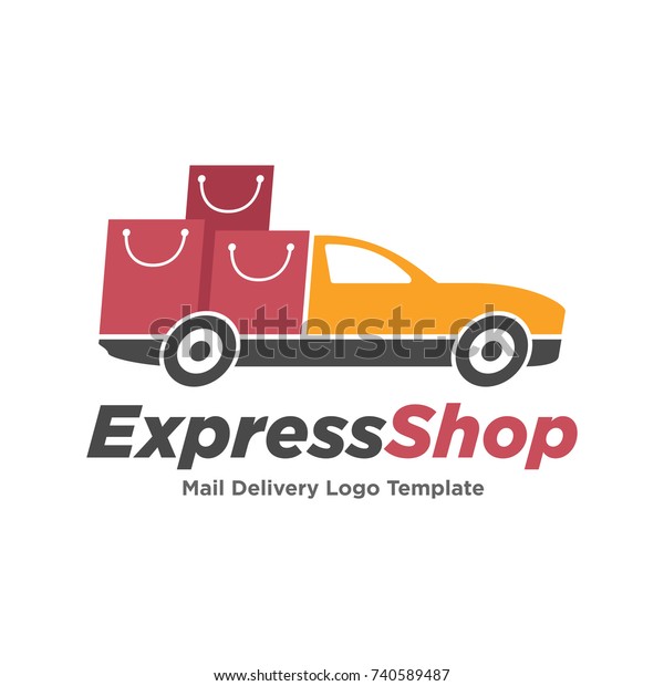 Online Shop Logo\
Template Design Vector