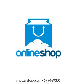 online shop logo template designs vector illustration