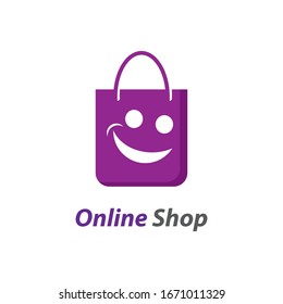 Online Shop Logo Template Icon Vector Stock Vector (Royalty Free ...