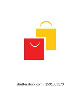 Online shop logo template vector icon design
