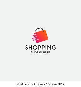 online shop logo template - vector