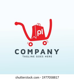 online shop logo template vector design
