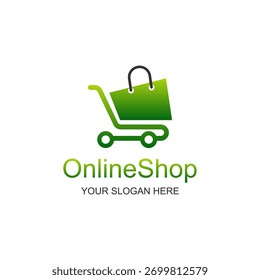 Diseño de Vector de logotipo de tienda en línea