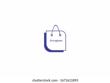 Online Shop Logo Vector Graphic Design Template
